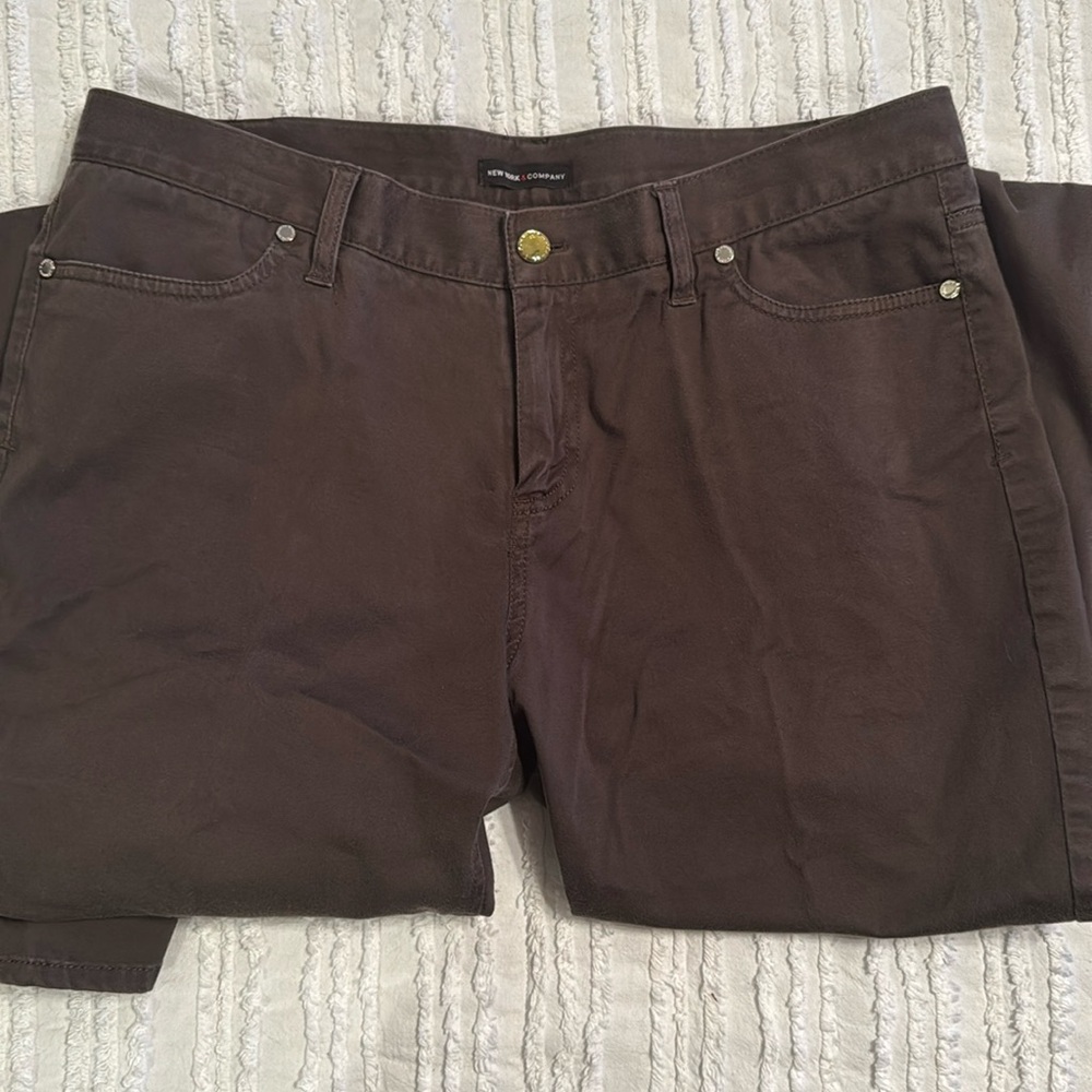 NY&Co Casual Brown Pants in Tall